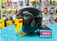 NÓN 3/4 EGO E33 ĐEN BÓNG