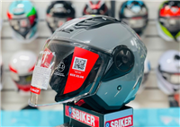 NÓN 3/4 LS2 OF616 XÁM XI MĂNG