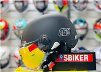 NÓN 1/2 EGO E21 ĐEN NHÁM