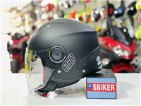 NÓN 3/4 EGO E41 ĐEN NHÁM