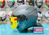 NÓN 3/4 EGO E42 XÁM NHÁM 2 KÍNH