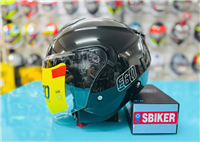 NÓN BẢO HIỂM 3/4 EGO E43 ĐEN BÓNG