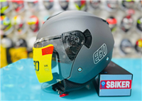 NÓN BẢO HIỂM 3/4 EGO E43 XÁM NHÁM 2 KÍNH