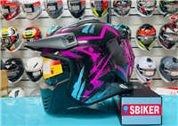 MŨ 3/4 EGO E51 CÓ HÀM RỜI MÀU TÍM NỮ