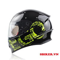 MŨ FULLFACE EGO E8 XANH ĐEN