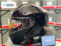 NÓN LẬT CẰM EGO E9 ĐEN BÓNG