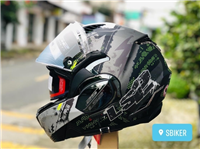 NÓN LS2 FF900 XÁM XƯỚC VALIANT 2