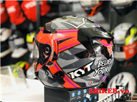 NÓN KYT 3/4 FUXIA VENOM