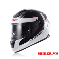 MŨ LS2 FF320 TRẮNG ĐEN