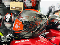  ﻿﻿﻿MŨ FULLFACE LS2 FF327 CT CARBON ĐỎ ĐEN