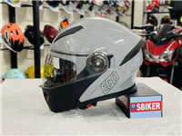 NÓN FULLFACE LẬT HÀM EGO E9 XÁM XI MĂNG 2 KÍNH