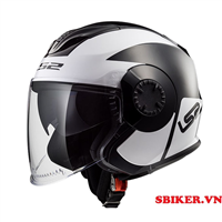 MŨ 3/4 LS2 OF570 TRẮNG ĐEN