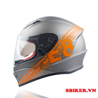 MŨ FULLFACE EGO E8 XÁM CAM