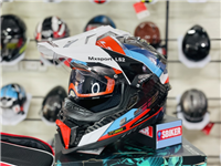 ﻿﻿﻿﻿﻿ MŨ LS2 MX701 XANH DƯƠNG CARBON