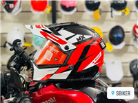 MŨ LS2 MX436 ĐỎ TRẮNG