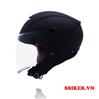 MŨ 3/4 YOHE 851 ĐEN NHÁM