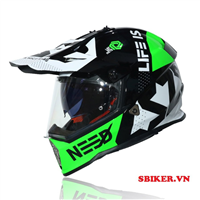 MŨ CÀO CÀO LS2 MX436 XANH LÁ