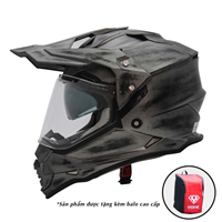 MŨ DUAL SPORT YOHE 632A MÀU XÁM