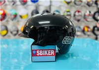 NÓN NỮA ĐẦU EGO E25 ĐEN BÓNG