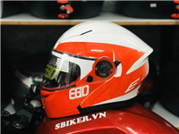 MŨ LẬT HÀM EGO E9 ĐỎ TRẮNG