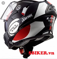 MŨ LẬT HÀM LS2 F399 TRắNG ĐỎ