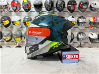 NÓN FULLFACE LS2 FF800 PLUS XANH ĐUÔI GIÓ