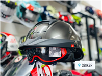 NÓN NỮA ĐẦU LS2 OF590 XÁM XƯỚC CÓ KÍNH ÂM