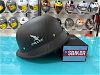 NÓN BẢO HIỂM 1/2 FALCON F24 CARBON ĐEN NHÁM