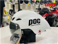 NÓN POC 01 TRẮNG BÓNG