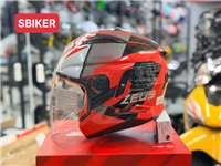 NÓN BẢO HIỂM ZEUS 613 ĐỎ TEM SPIDER