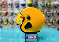 NÓN 3/4 EGO E32 MÀU VÀNG BÓNG