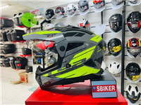 NÓN CÀO CÀO LS2 MX702 XÁM XANH LÁ