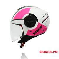 MŨ 3/4 YOHE 851 HỒNG