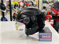 NÓN 3/4 EGO E3 ĐEN BÓNG