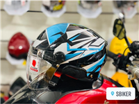 ﻿﻿NÓN KYT 1/2 TIGER JET XANH XÁM