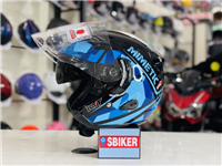 NÓN KYT 3/4 VENOM XANH DƯƠNG