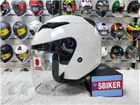 NÓN KYT 3/4 MINI TRẮNG 1 KÍNH