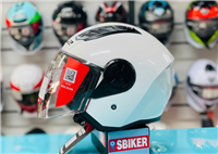 NÓN 3/4 LS2 OF616 MÀU TRẮNG BÓNG