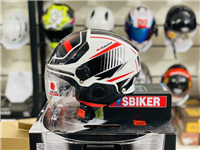 NÓN KYT 12 TIGER JET TRẮNG ĐỎ