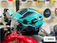 NÓN KYT 1 2 TIGER JET XANH NITRO