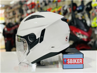 MŨ 3/4 ZEUS 613B TRẮNG